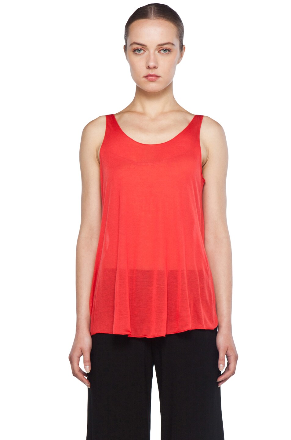 Image 1 of Enza Costa Loose Tank in China Red