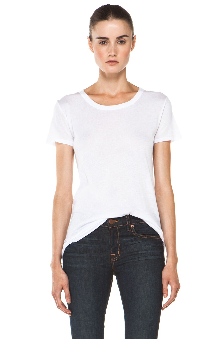 Image 1 of Enza Costa Loose Tee in White