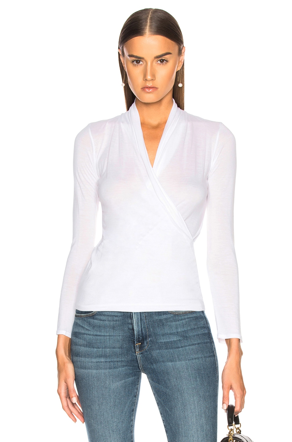 Image 1 of Enza Costa Ballet Top in White
