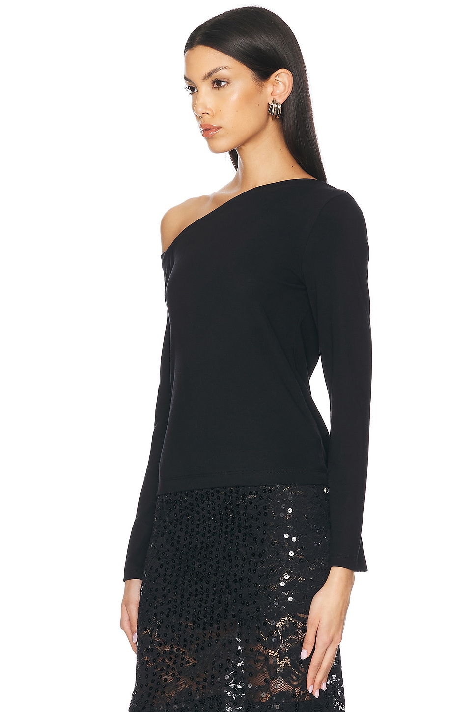 Enza Costa Exposed Shoulder Top