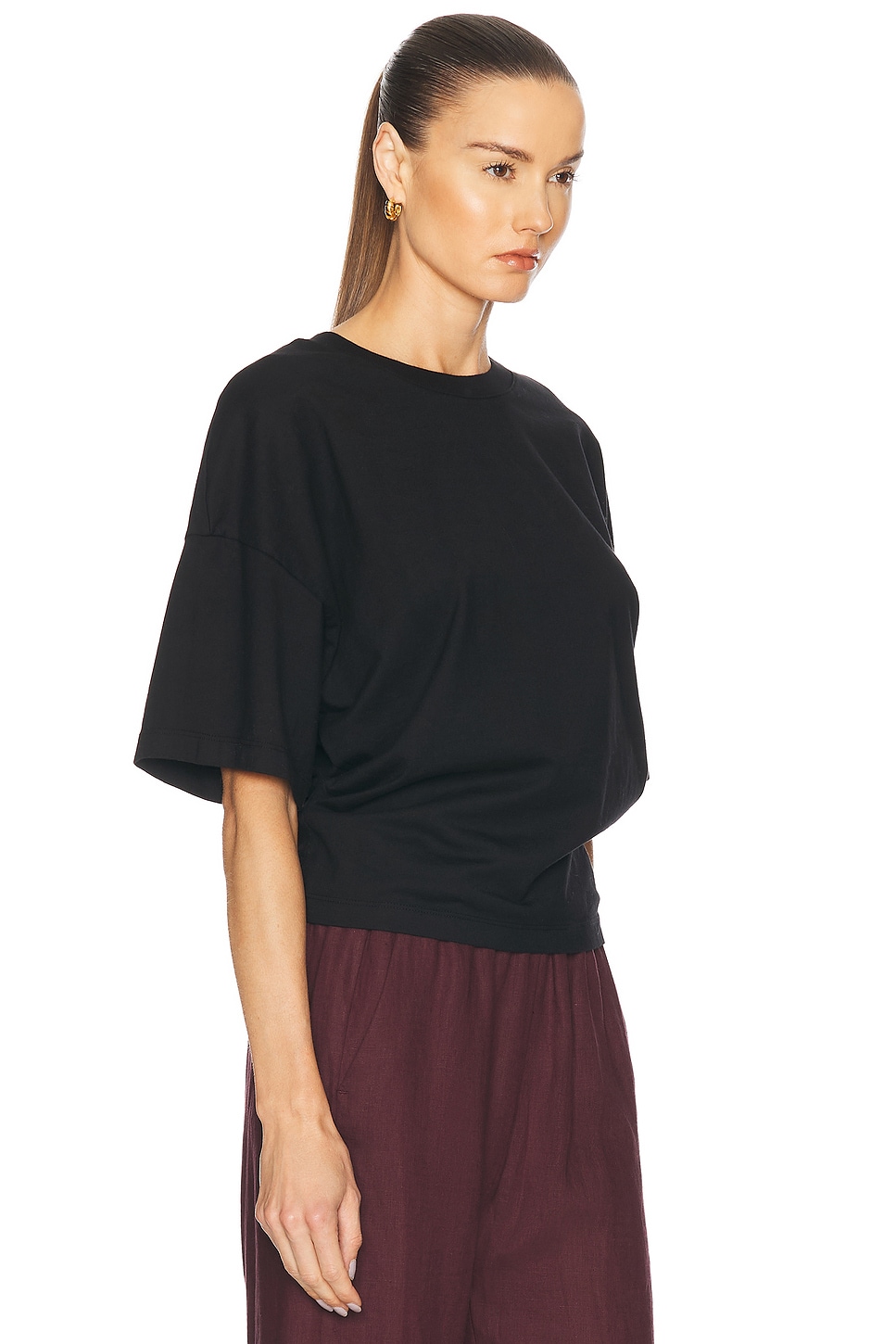 ENZA COSTA SUPIMA CURVE TEE