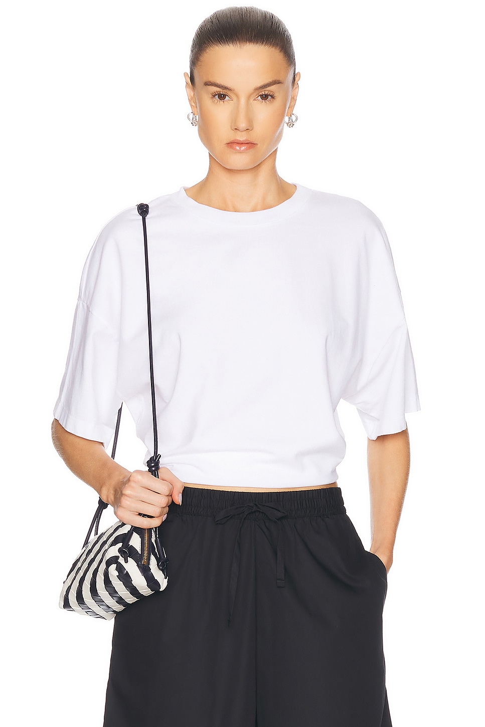ENZA COSTA SUPIMA CURVE TEE