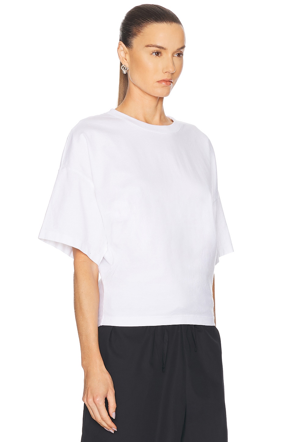 ENZA COSTA SUPIMA CURVE TEE