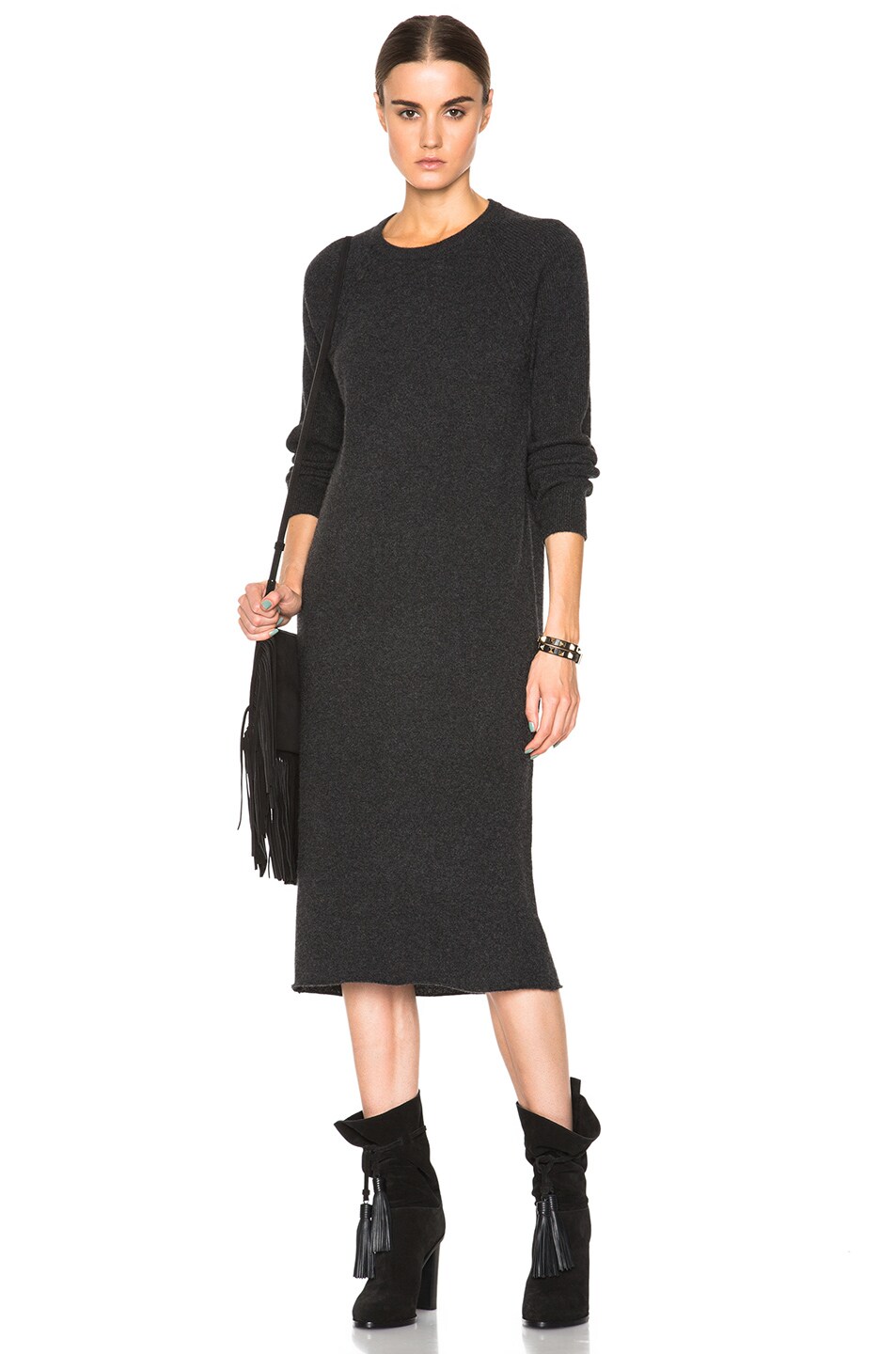 Image 1 of Equipment Willy Dress in Charcoal Heather Grey