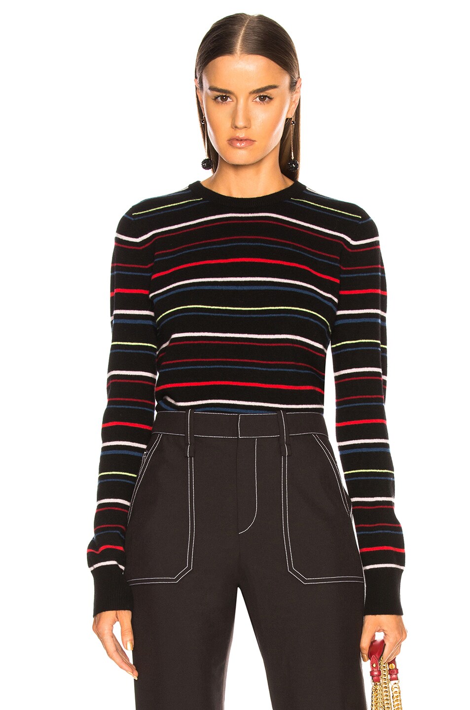 Image 1 of Equipment Shirley Stripe Sweater in Black Multi