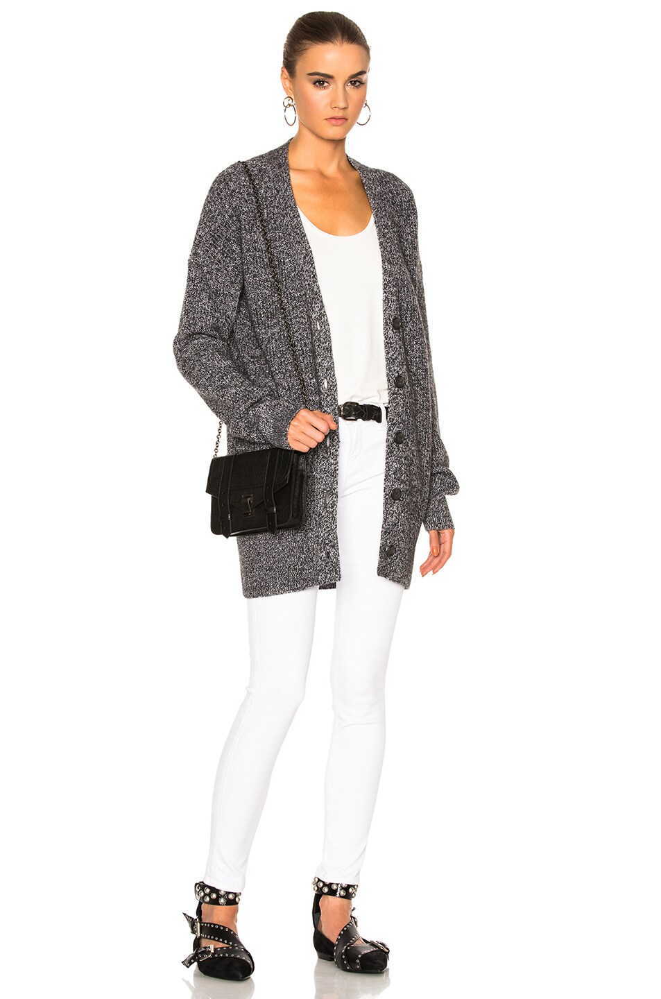 Image 1 of Equipment Gia Sweater in Charcoal & Ivory