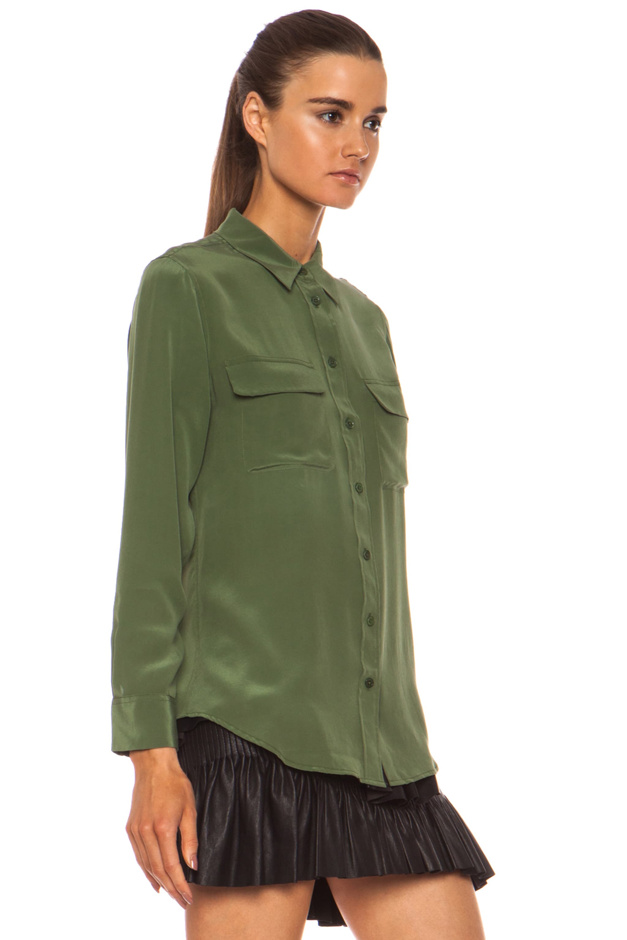 dark green blouses