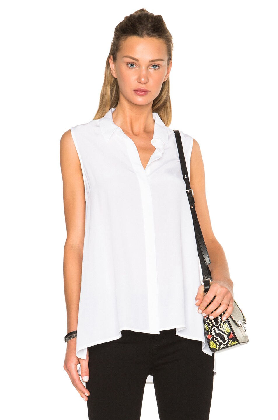 Image 1 of Equipment Milla Top in Bright White
