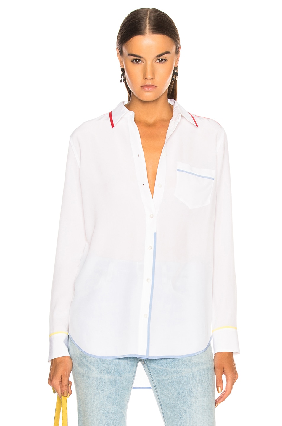Image 1 of Equipment Reese Blouse in Bright White