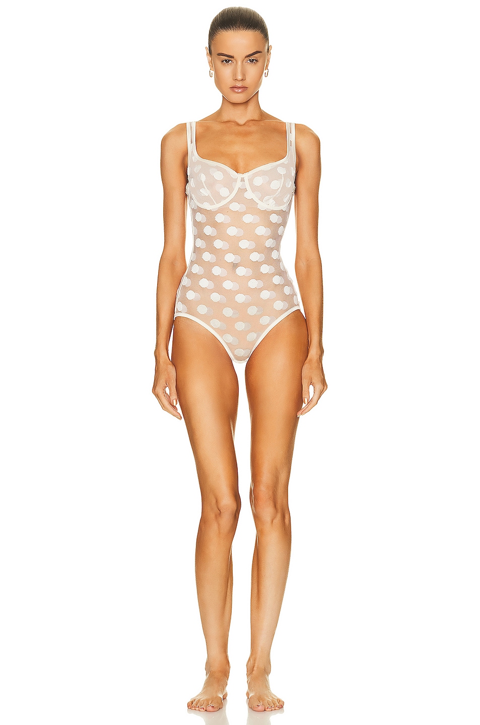 Image 1 of ERES Gala Bodysuit in Percale