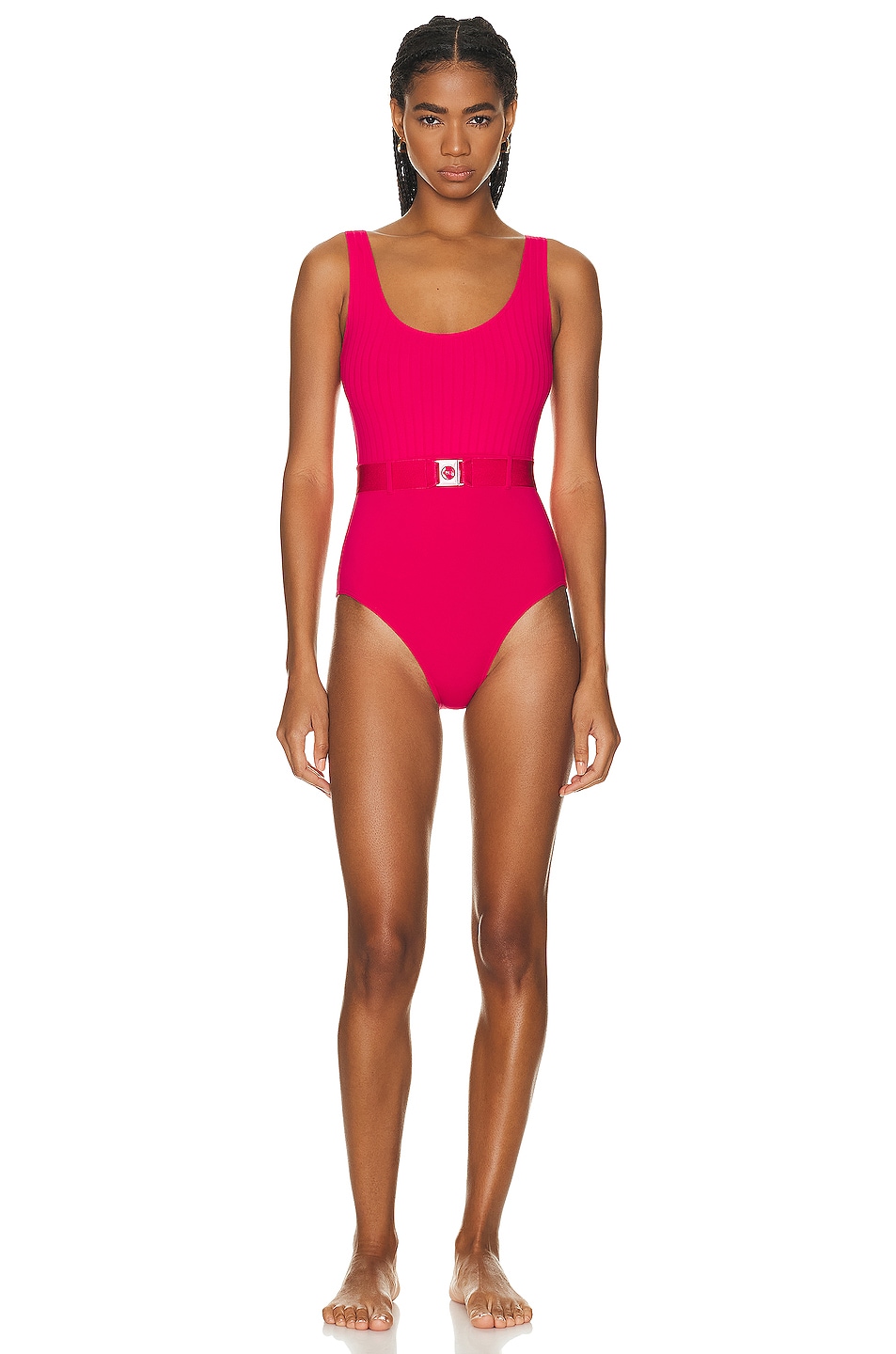 Image 1 of ERES Mezcal One Piece Swimsuit in Grenadine