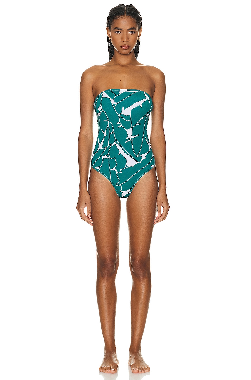 Image 1 of ERES Alligator One Piece Swimsuit in Imprime Bananiers Jungle