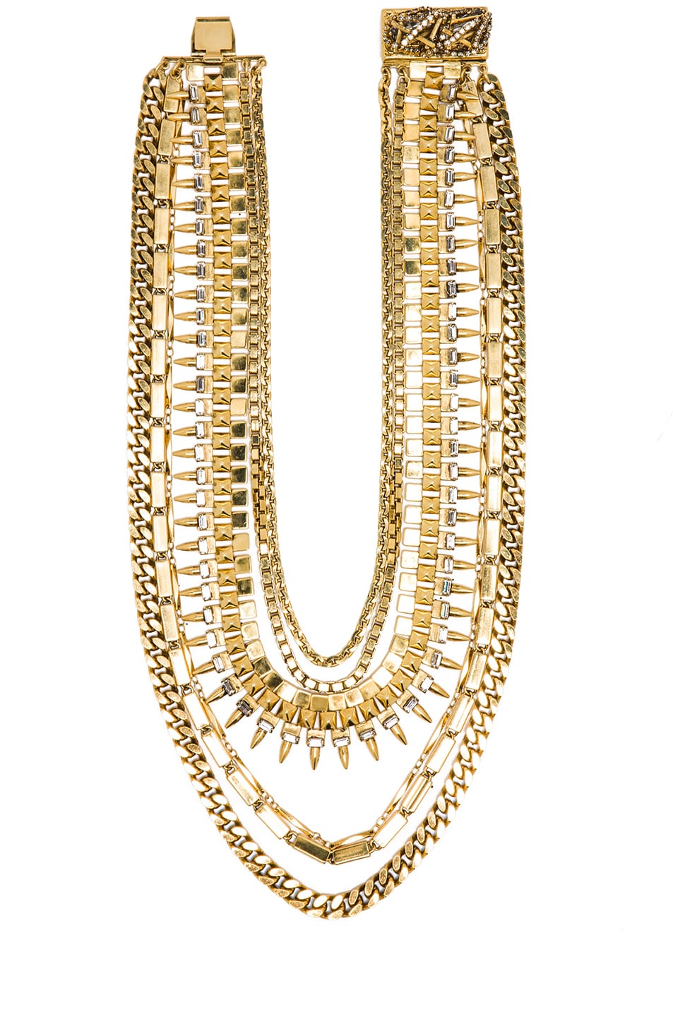 Image 1 of Erickson Beamon Velocity Necklace in Gold