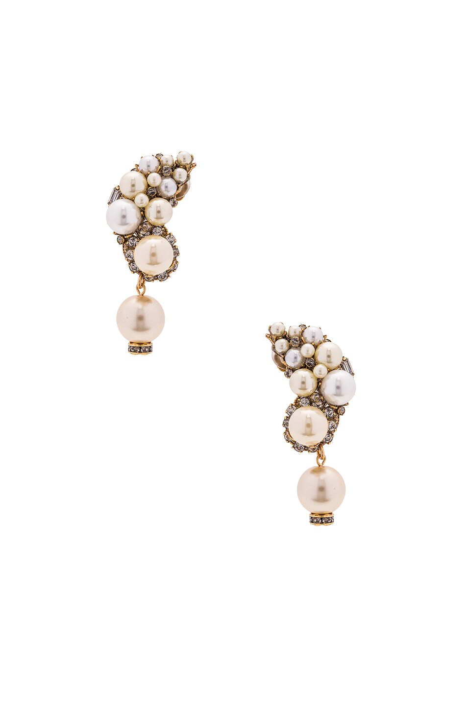 Image 1 of Erickson Beamon Cuff Earrings in Pearl
