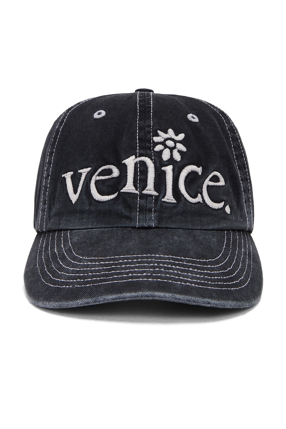 Shop Erl Unisex Venice Cap Woven In Black