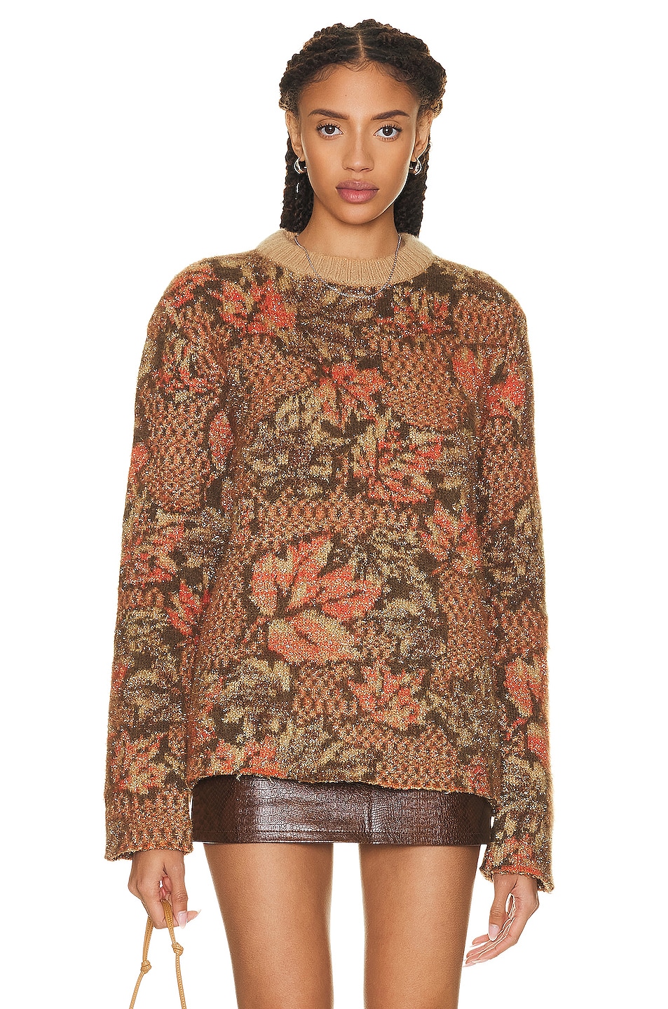 Image 1 of ERL Edges Sweater in Gold