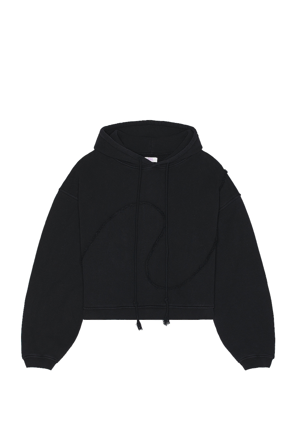 ERL Unisex Swirl Premium Fleece Hoodie Knit in BLACK | FWRD