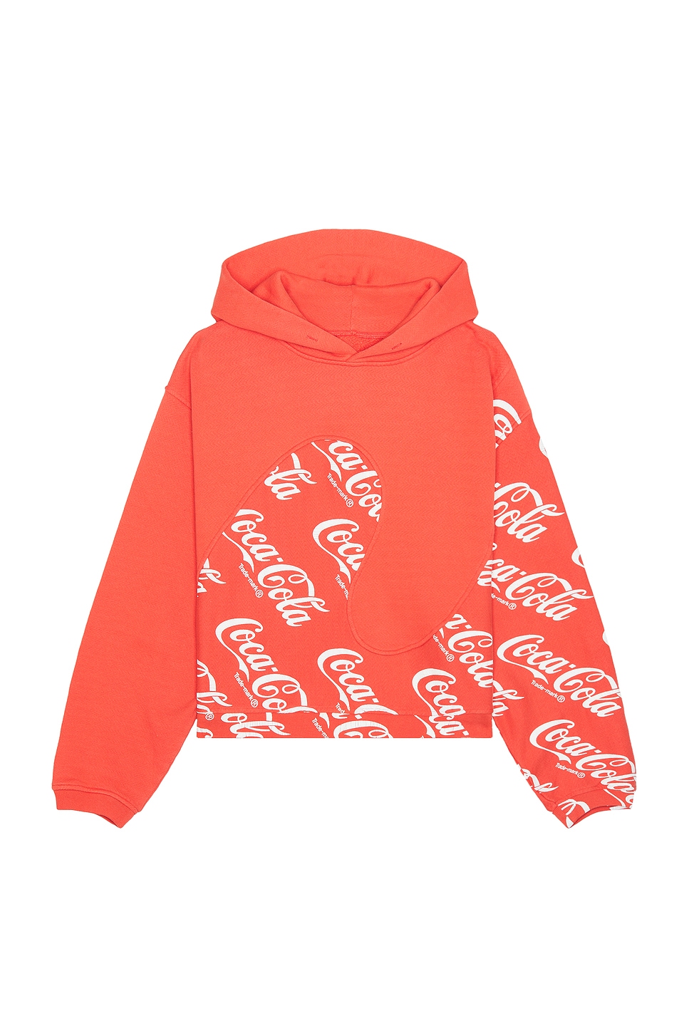 Image 1 of ERL Men Coca Cola Swirl Hoodie Knit in Red