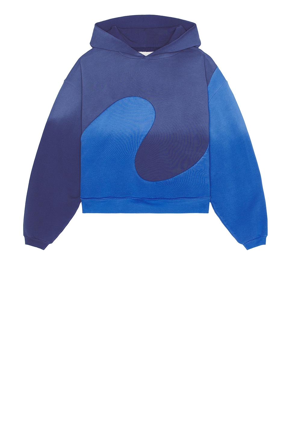 Shop Erl Unisex Classic Swirl Hoodie Knit In Blue Blue