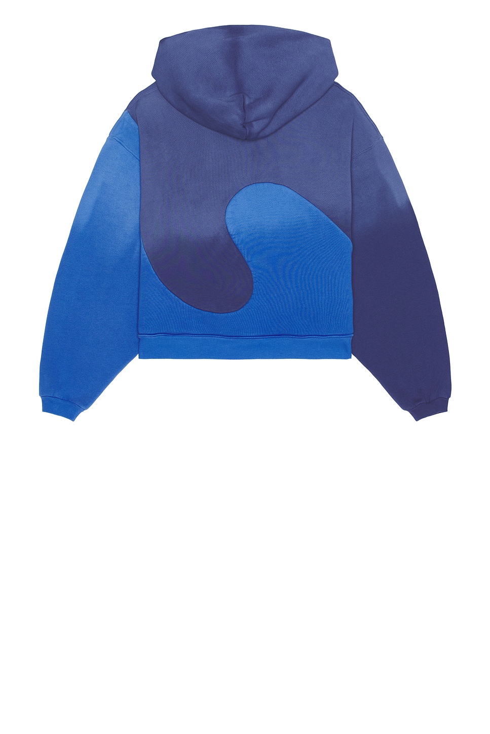 Shop Erl Unisex Classic Swirl Hoodie Knit In Blue Blue