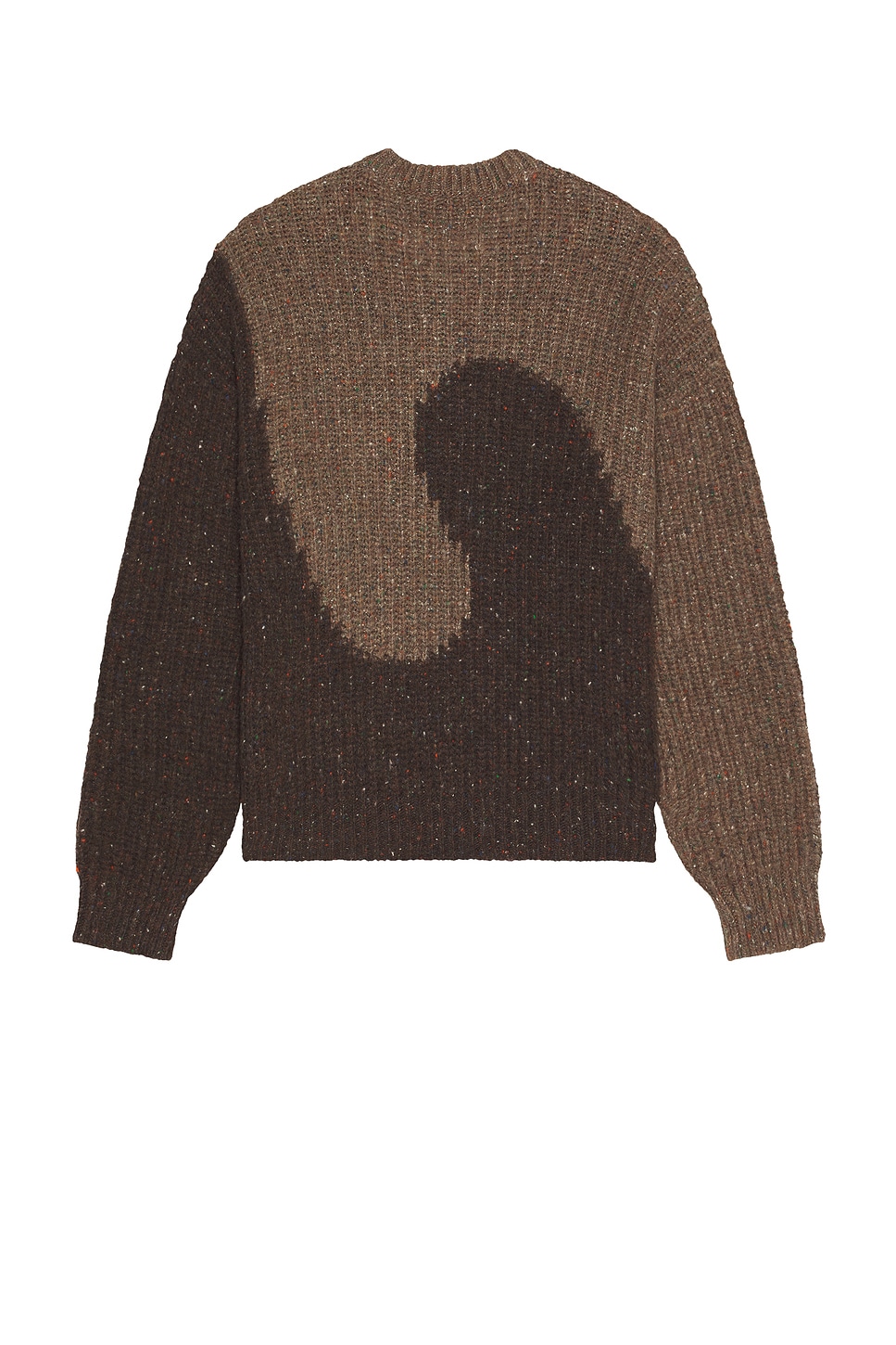 Erl Gender Inclusive Swirl Wool Blend Sweater In Brown
