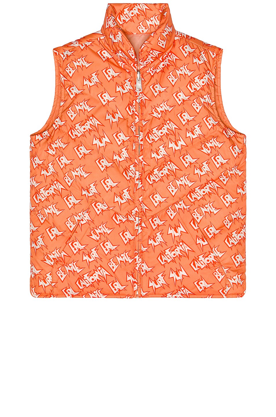 Image 1 of ERL Padded Vest in Orange