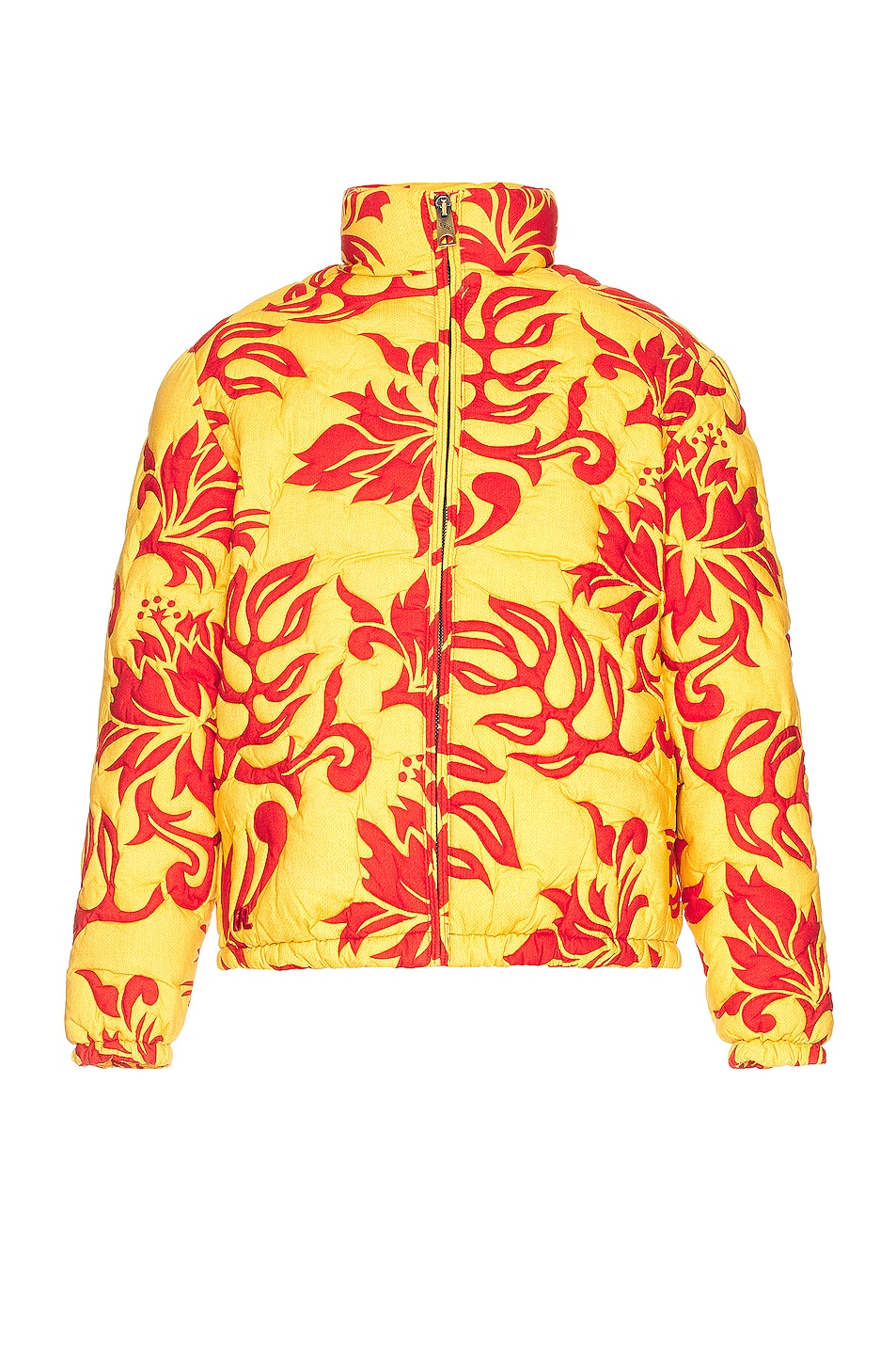 Image 1 of ERL Unisex Printed Quilted Puffer Woven in ERL TROPICAL FLOWERS