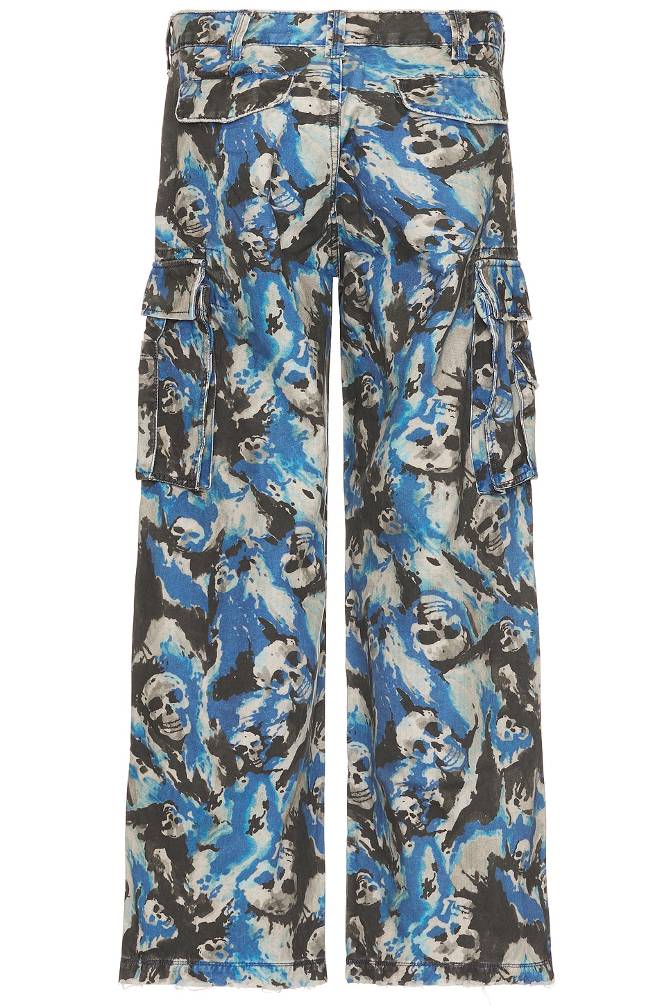 Shop Erl Unisex Skull Cargo Pants Woven In Skull Print