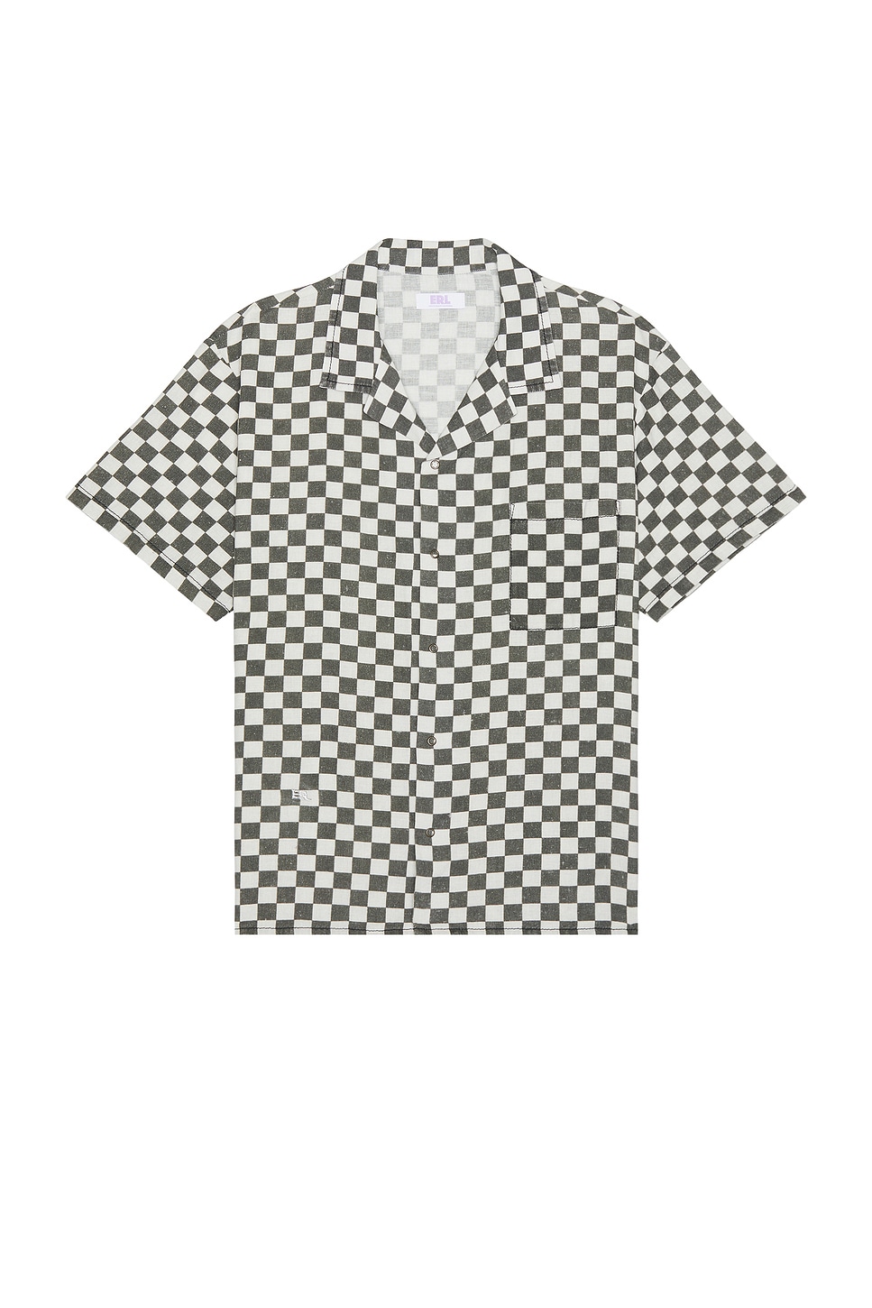 Image 1 of ERL Printed Hawaiian Shirt Woven in Checker