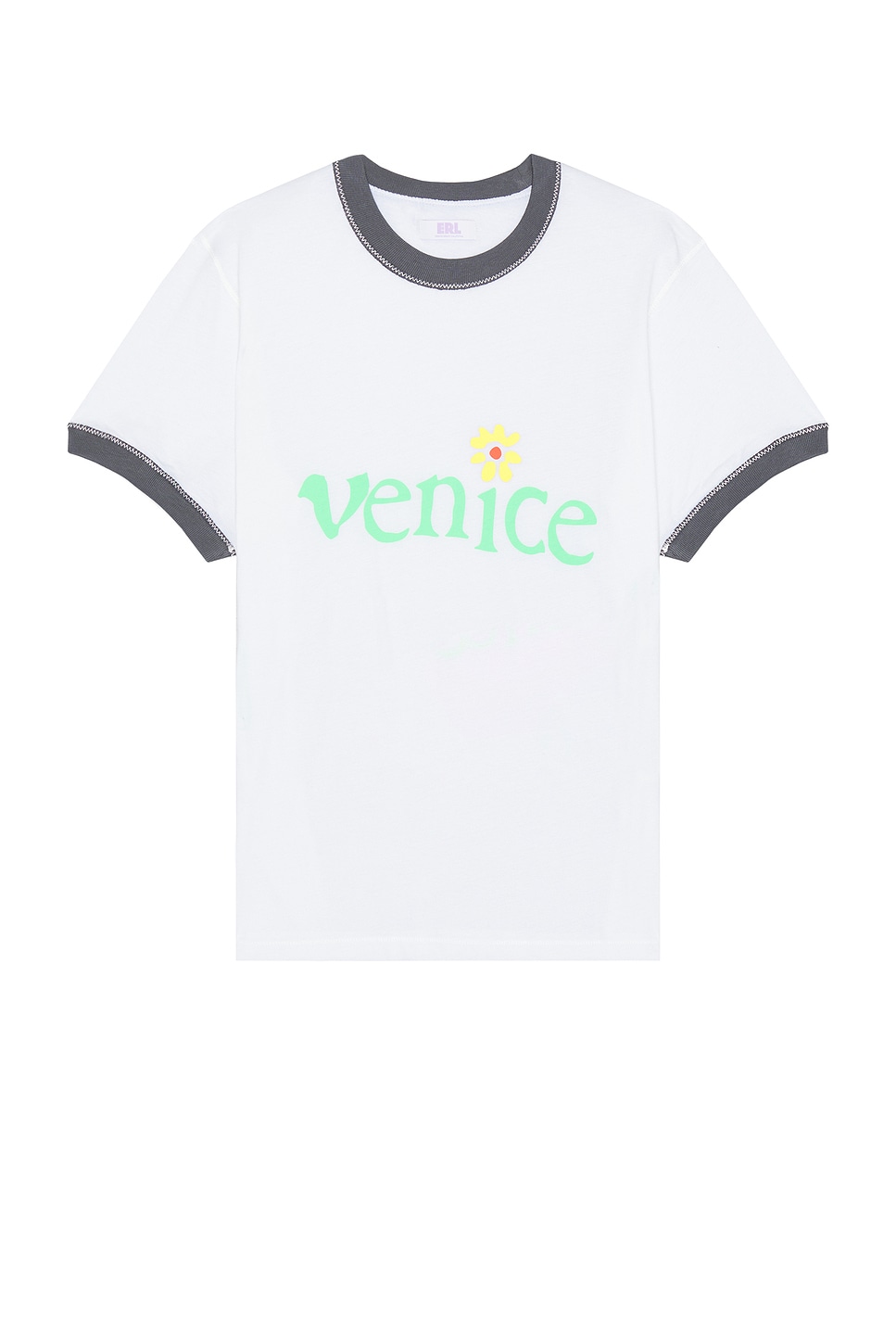 Image 1 of ERL Unisex Venice T-Shirt Knit in White