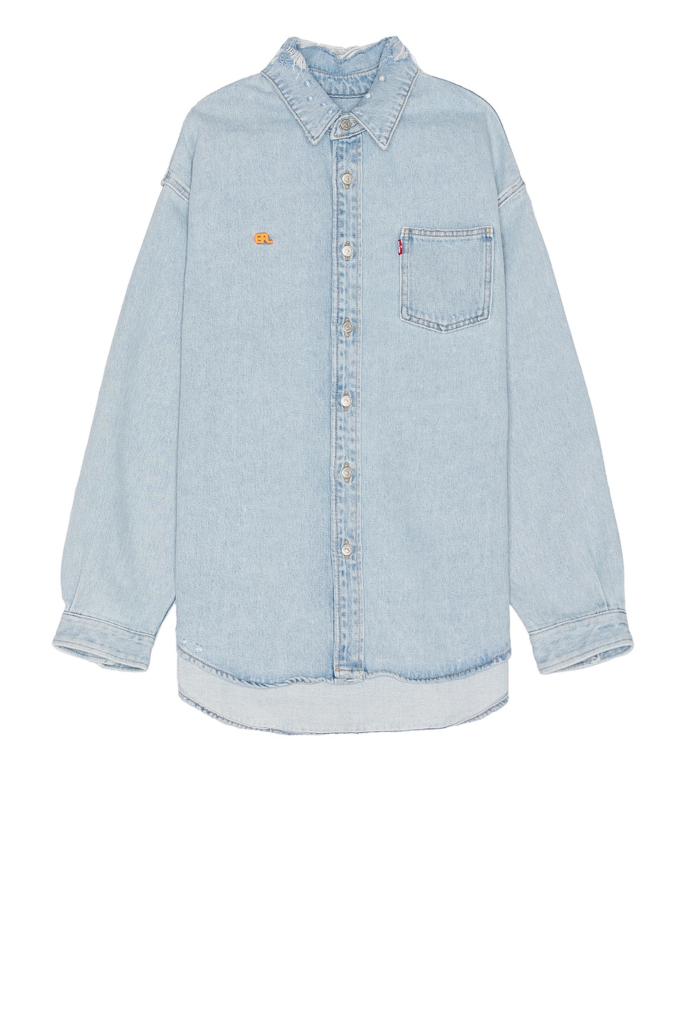 Image 1 of ERL Unisex Levis Overshirt Woven in Blue