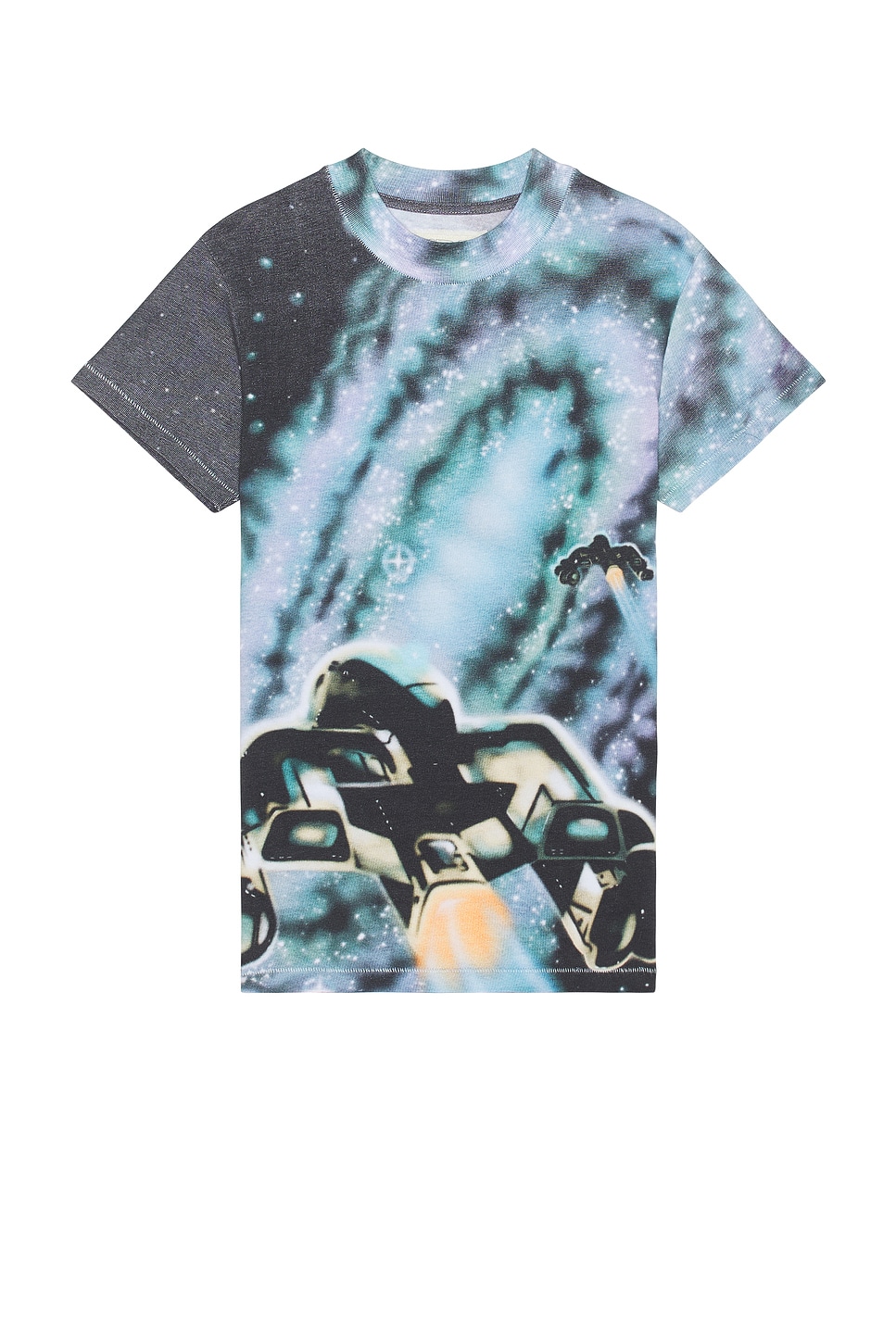 Shop Erl Unisex Space Tee Knit In Space Print