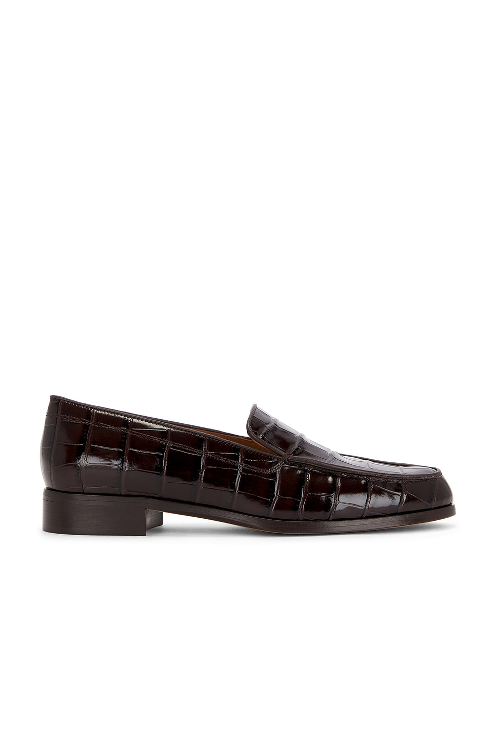 Image 1 of Emme Parsons Danielle Loafer in Espresso Embossed Croc
