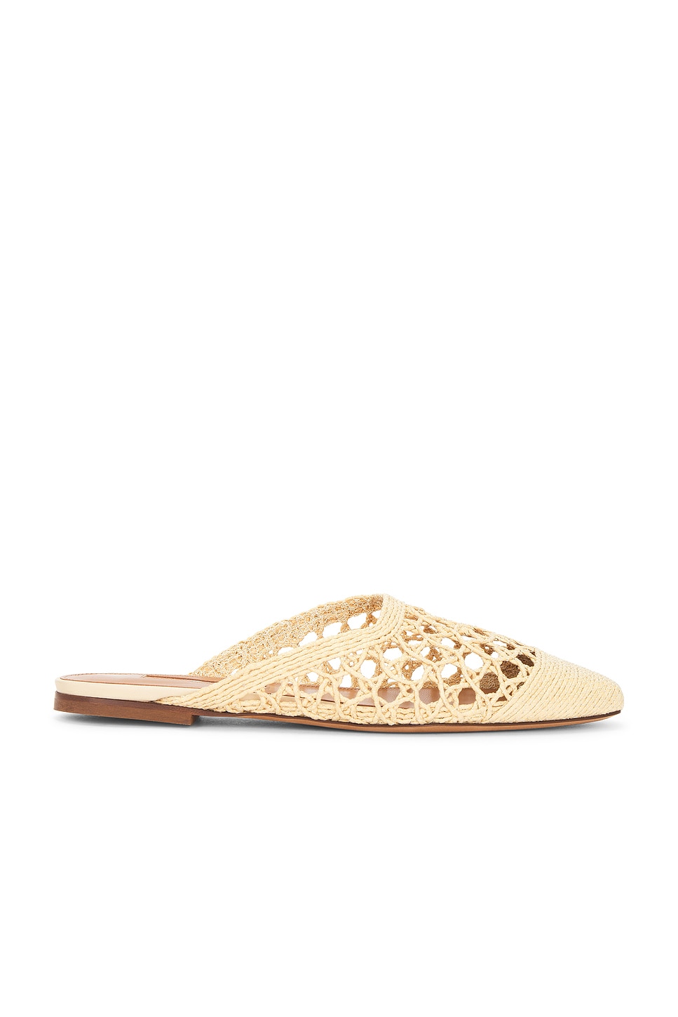 Image 1 of Emme Parsons Flat Mule in Natural Woven Raffia