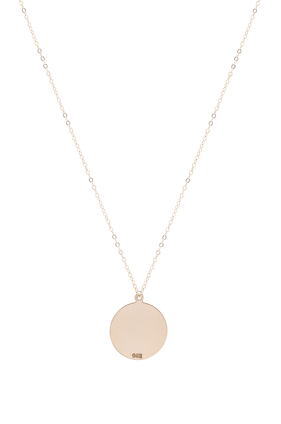 Image 1 of ERTH 14K Gold Large Plate Necklace in Gold