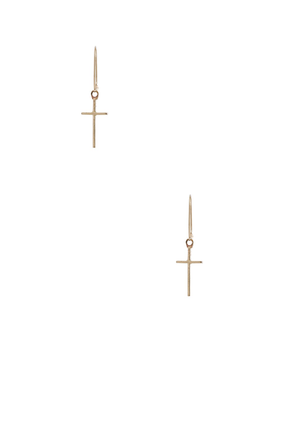 Image 1 of ERTH for FWRD 14K Gold Cross Earrings in Gold