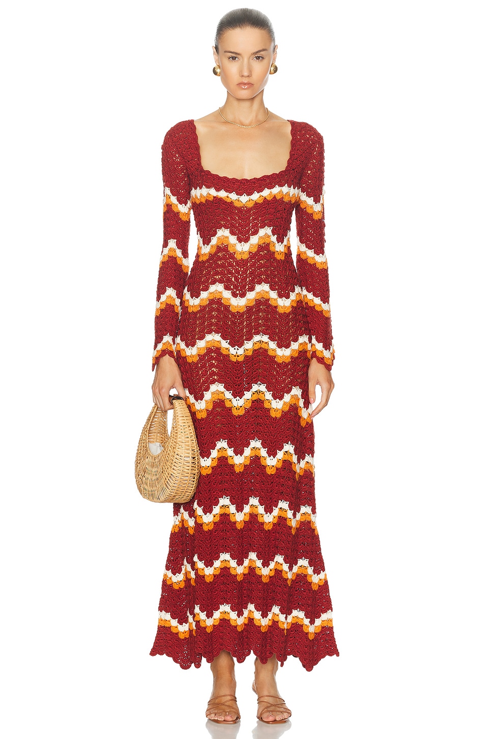 Sumac Maxi Dress in Rust