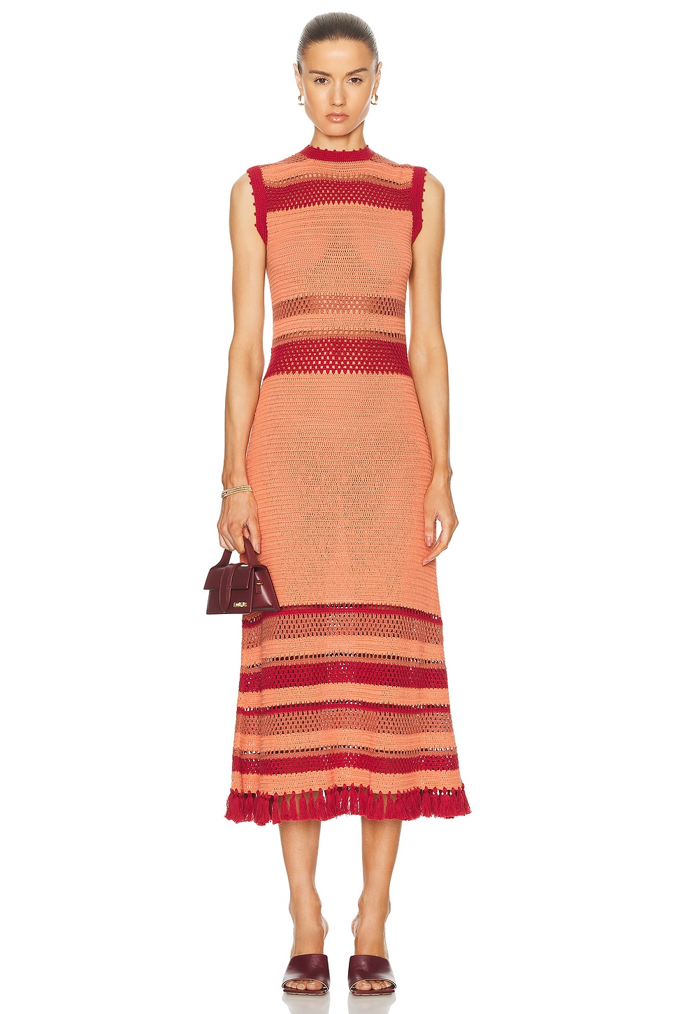 Image 1 of ESCVDO Nanay Midi Dress in Mauve