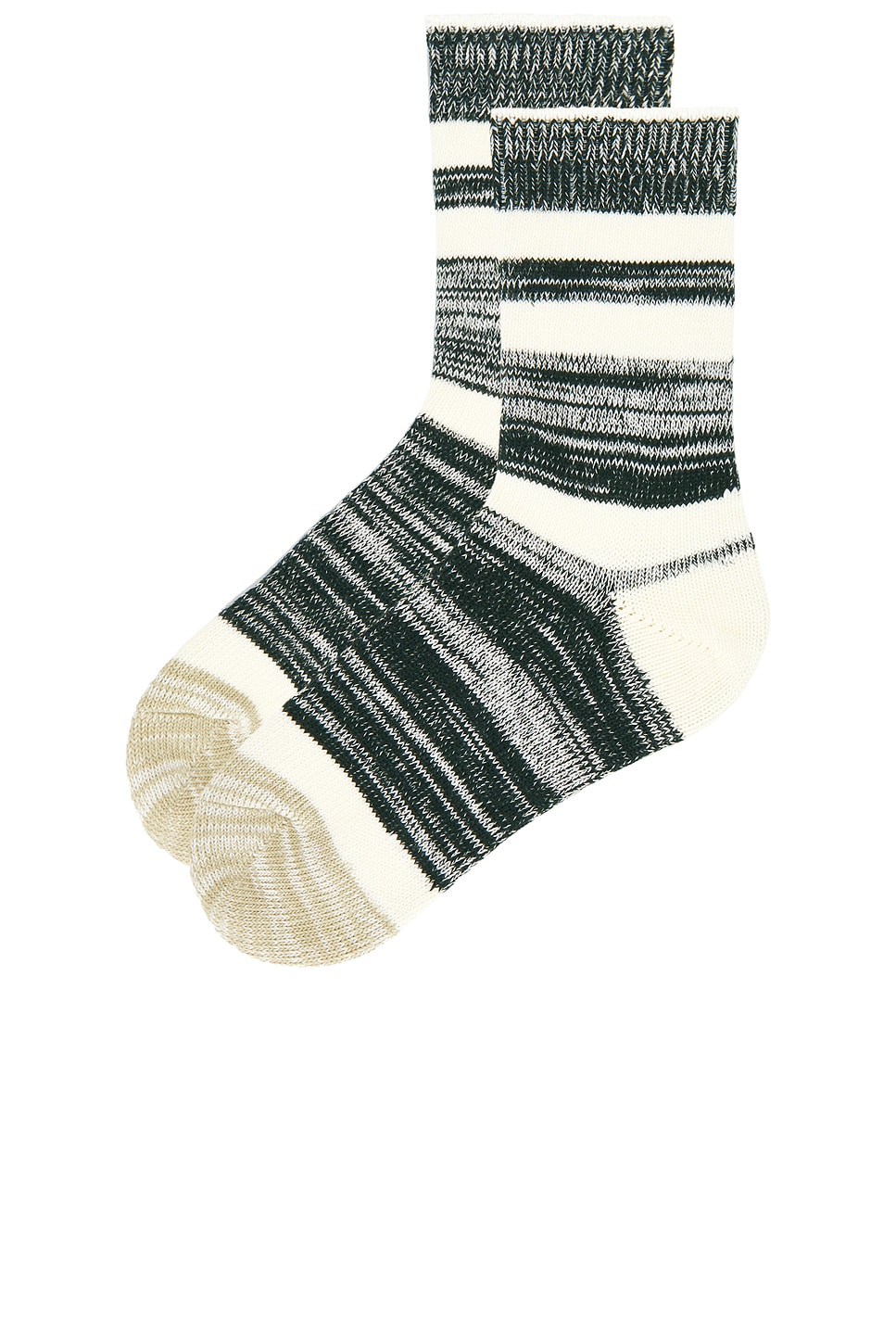 Éterne Heather Stripe Sock In Forest