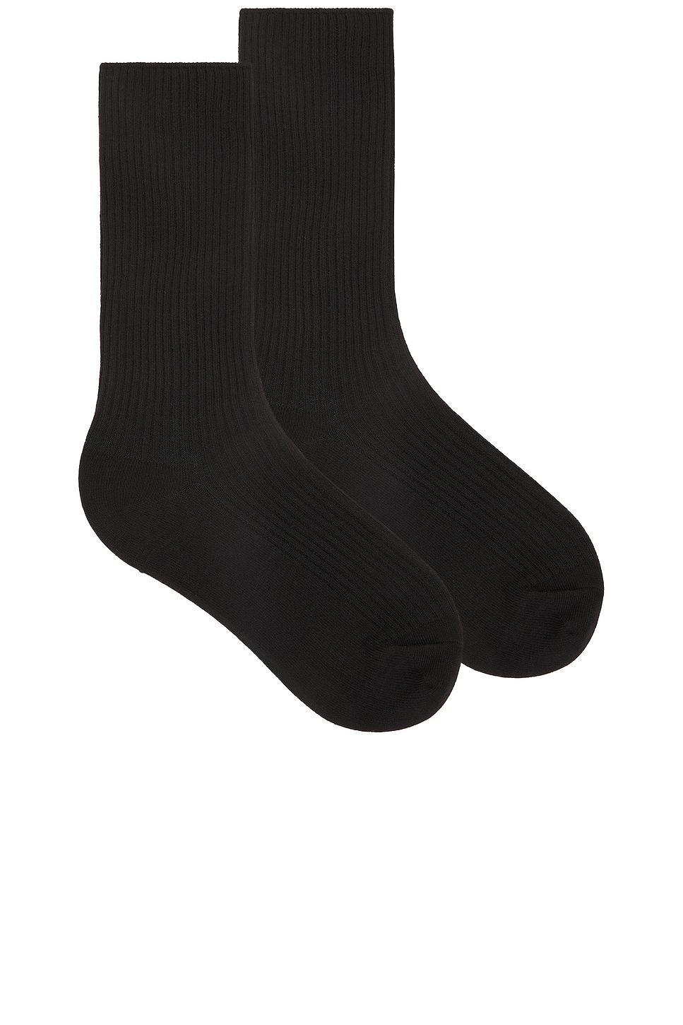 Shop Éterne Classic Rib Socks In Black