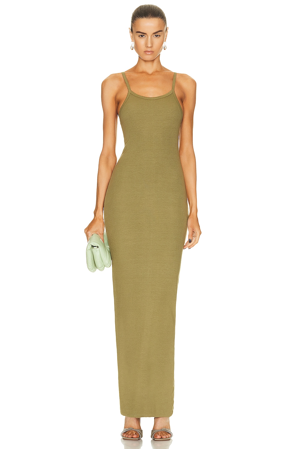 Image 1 of Eterne Tank Maxi Dress in Olive