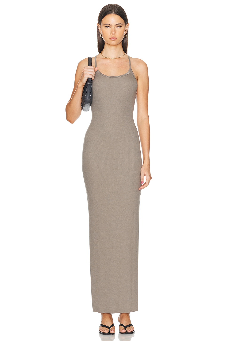 Image 1 of Eterne Tank Maxi Dress in Clay