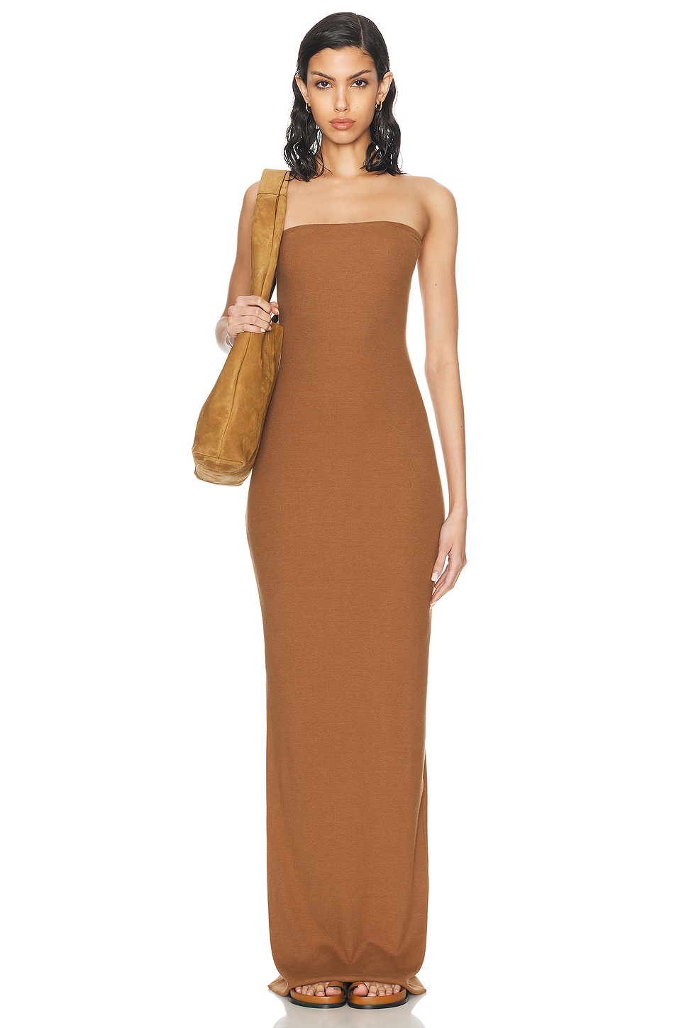Image 1 of Eterne Tube Maxi Dress in Earth