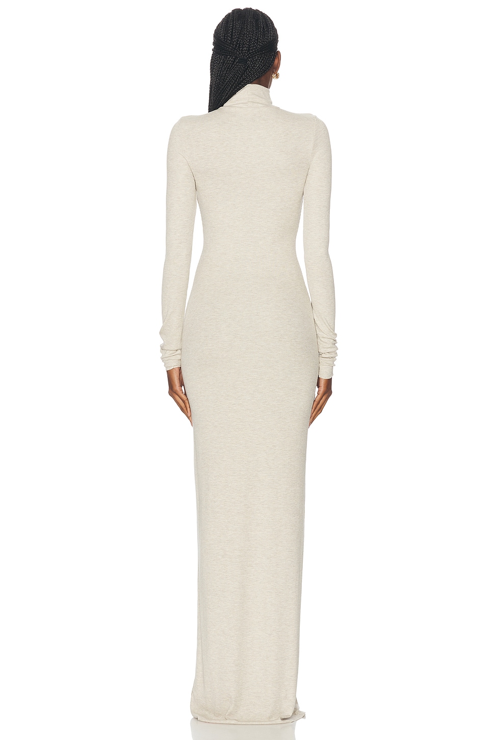 ÉTERNE Long Sleeve Turtleneck Maxi Dress thumbnail