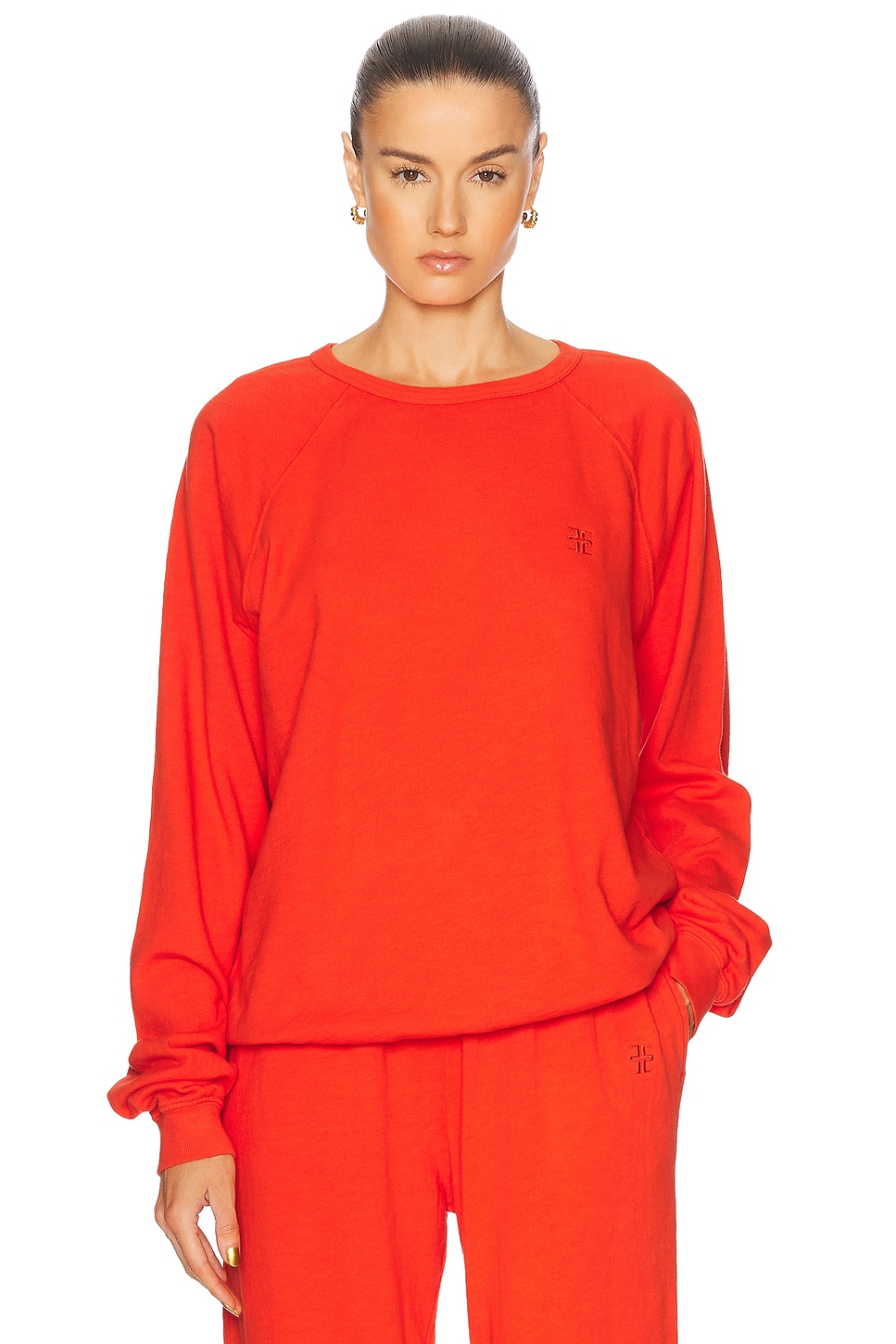 Eterne Sonny Oversized Sweatshirt in Orange