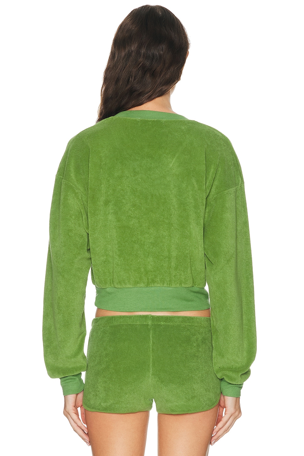 Eterne Cropped V-Neck Sweatshirt | Thumbnail 3