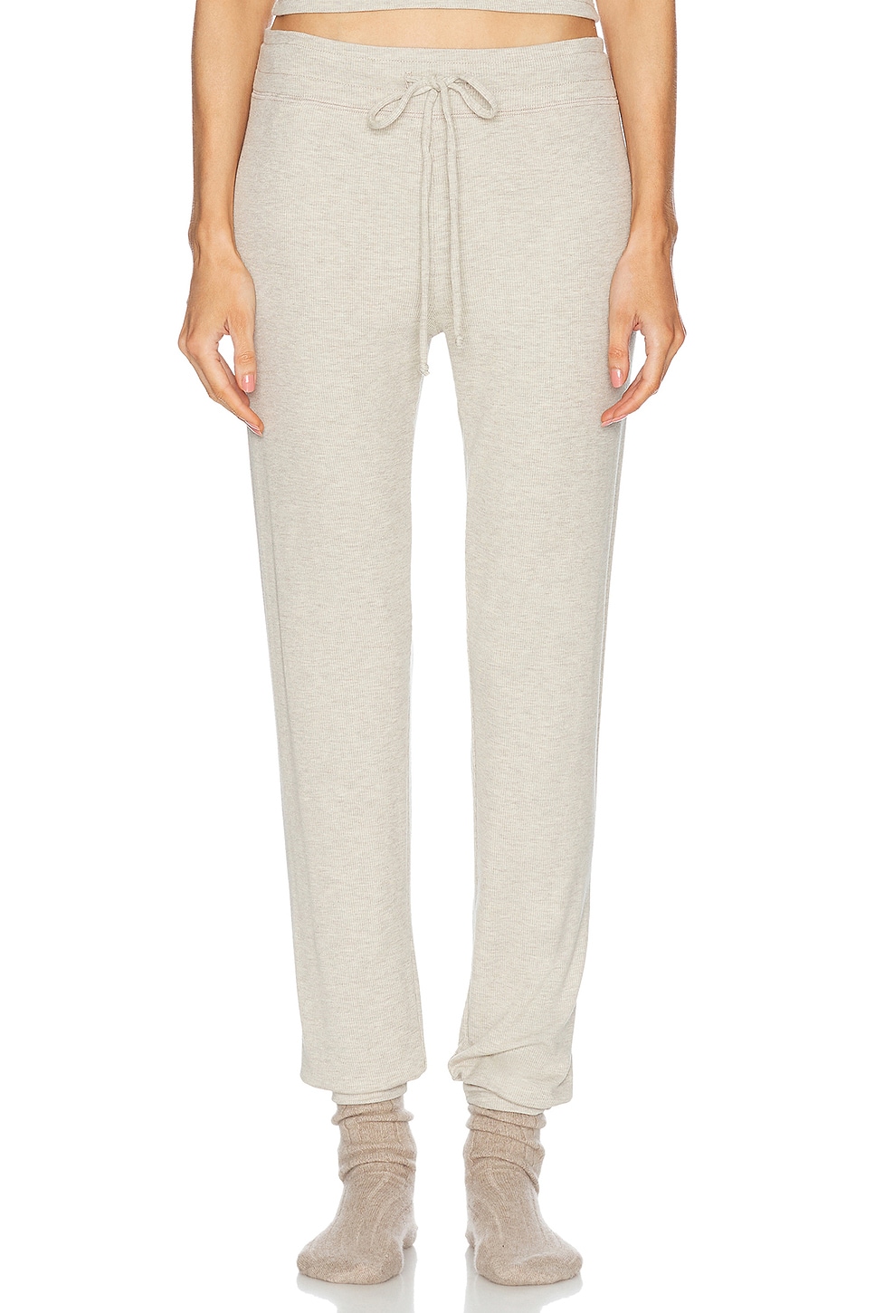 Eterne Drawstring Pant in Beige