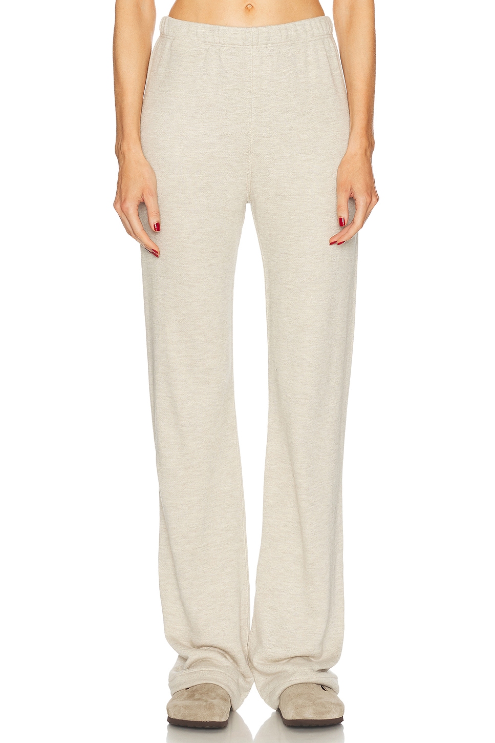 Eterne Straight Leg Sweatpant in Beige