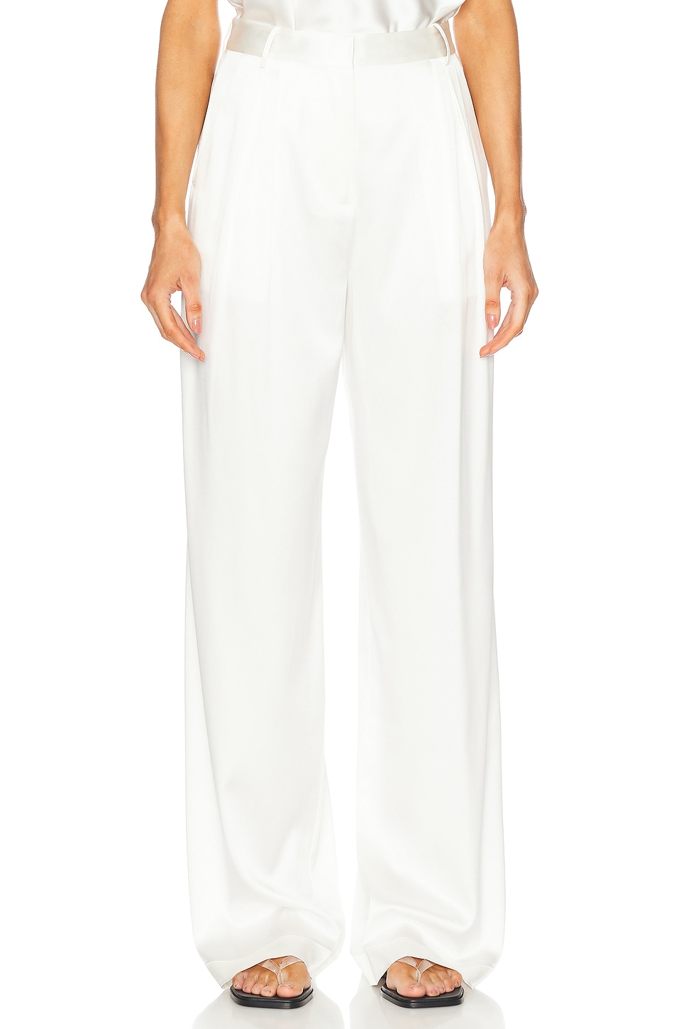 Eterne Josephine Silk Pant in Ivory