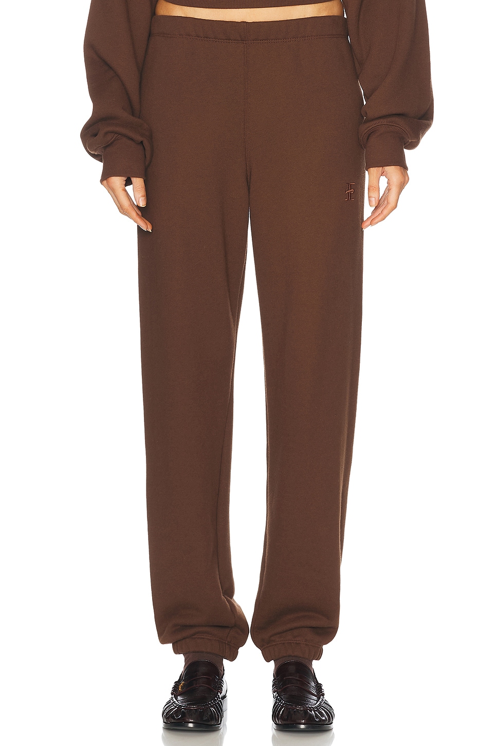 Image 1 of Eterne Classic Sweatpant in Chocolate